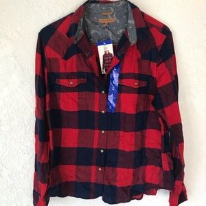 Red and blue flannel
